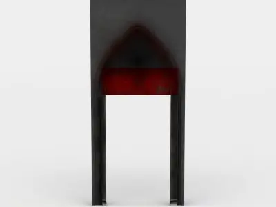 Enterance without door Low-poly 3D model