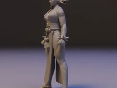 Chun-Li 3D print model