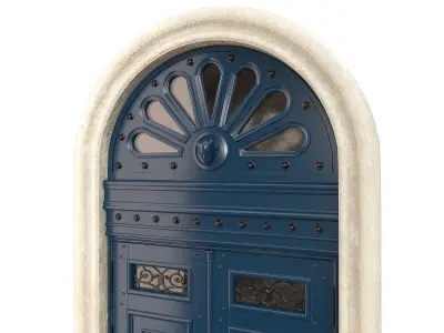 Entrance classic door 60 3D model