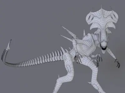 Queen Xenomorph 3D model