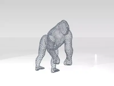 Gorilla Voronoi 3D model