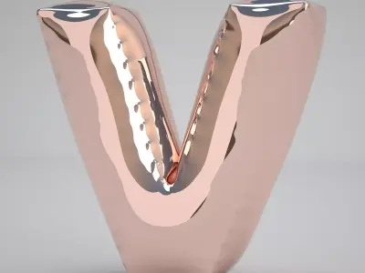 V Balloon Copper 3D model