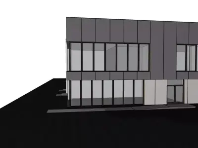 Industrial Warehouse and Office 3D Model 3D model