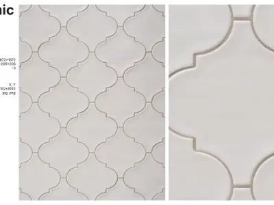 Arabesque Lantern Tile in Straight Set Texture