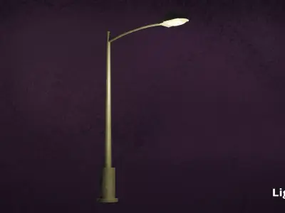 Lamp Street LightPost Series ModernUrbanLux LT1 N3 3D model