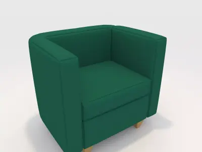 Sofa 1 Seater 4 3D model