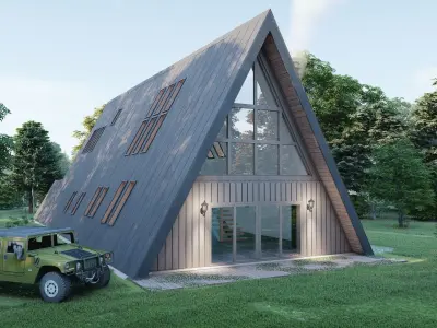 A-Frame Hosue 3D model