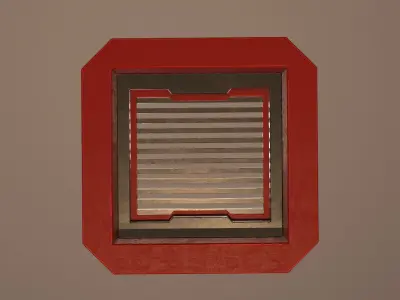 Painted Hatch Low-poly 3D model
