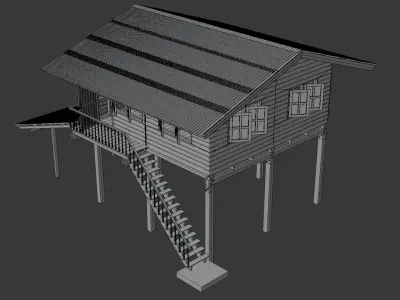 Thai House-Type 01 3D model
