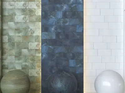 Porcelanosa Fiji Glossy Ceramic Wall Tiles -Set of 4 Texture