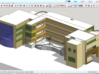 Pack SKP SCHOOL B1-B10 3D model