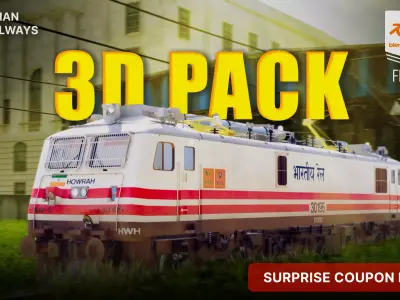 Indian Railway WAP-5 3D Pack Low-poly 3D model