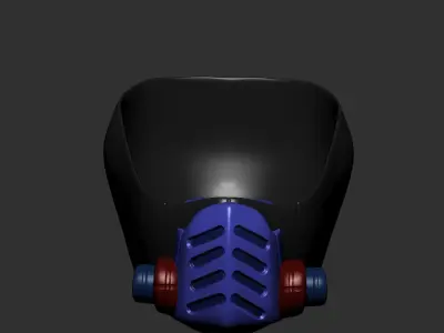 gas mask helmet scifi high poly sculpt 3d printable  3D model order