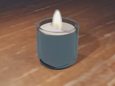 Candle Free low-poly 3D model