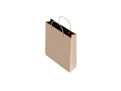 Realistic Shopping Bag  Paper 3D model