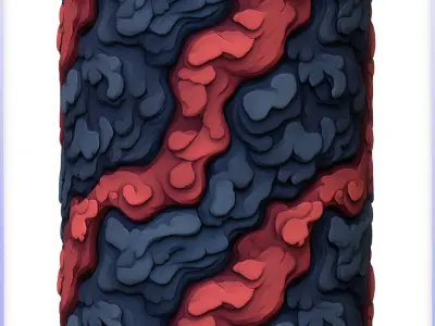  Stylized Lava Seamless Texture Texture