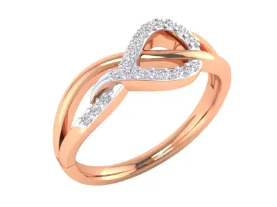  Women Ring Render 3dm STL MTL SLC JCD OBJ FBX Details 3D print model 52