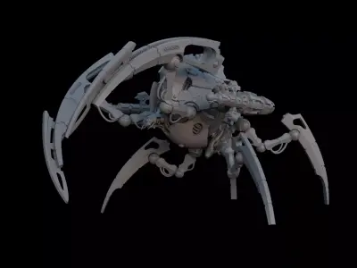 Cyber Lord Space Zombies Heavy Spider Construct 3D print model