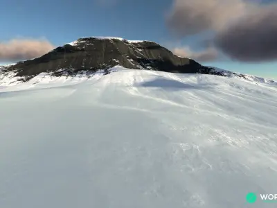 Snow Mountain 01 3D model