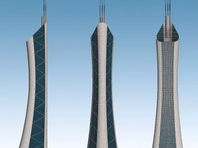 Skyscraper 3D model get