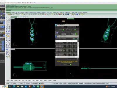 Elegant Diamond Twist Pendant Necklace CAD Design 3DM STL 3D print model