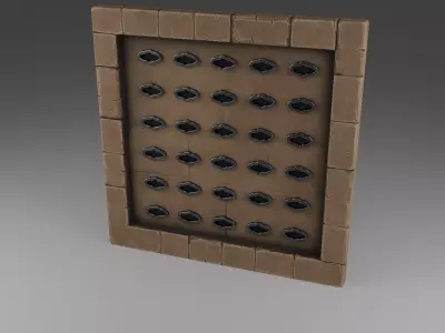 Arrow Wall Trap Low-poly 3D model