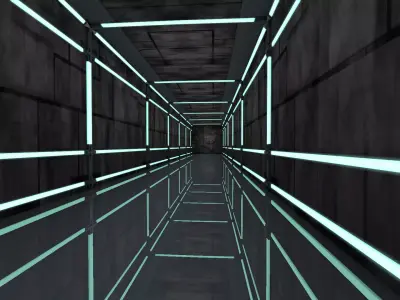 Sci Fi Tunnel 3D model 52