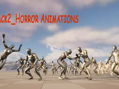 Attack2 Horror Animations 3D model