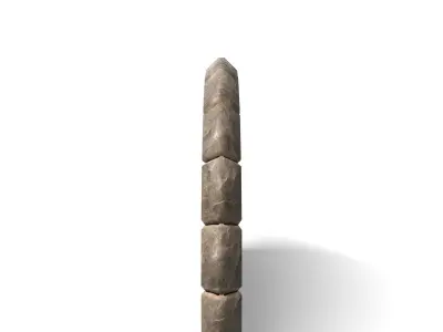Medieval Fortified Wooden Door  Low-poly 3D model