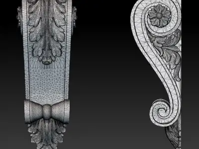 Classical  Corbel 3D model
