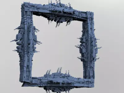 Hell Raiser Cube Space station Huge  3D model