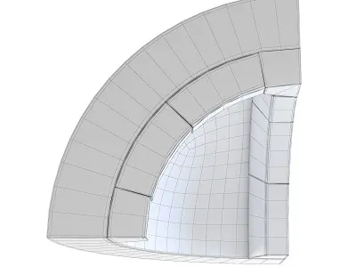 Dungeon Wall Corner Inside Top 3D model