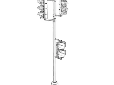 Traffic Lamp 3D model