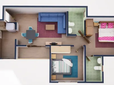 3D Floor Plan Model 36 3D model