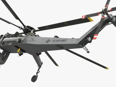  Sikorsky CH-54 Tarhe Helicopter Rigged 