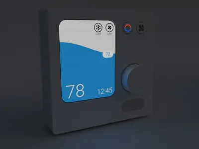 Mitsubishi Residential HVAC Controller 3D model