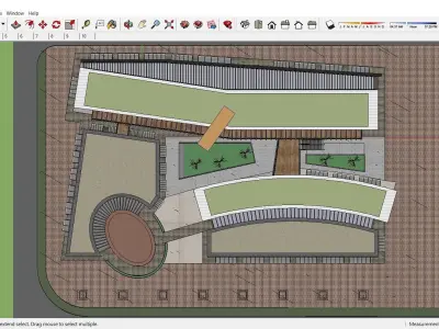 Sketchup Shopping Center C6 3D model