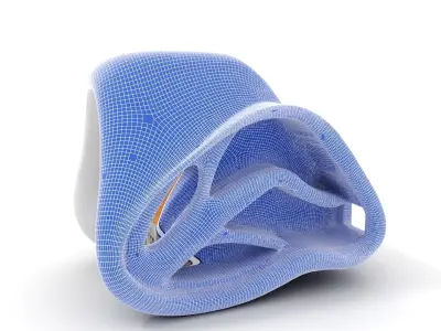 Futuristic Architectural Structure model pack Low-poly 3D model