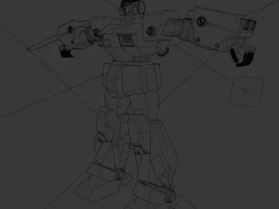 Gundam Mecha Robot 3D model