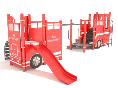 Kids Playground -  Fire Department Theme 3D model