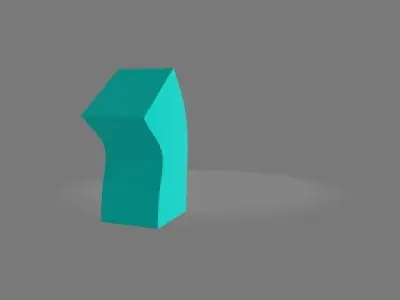 rigged-cube-charecter light sculpture Free 3D model