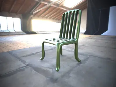 Chair art design 3 D 3D model