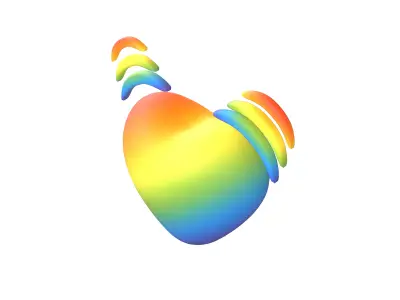 Beating Heart v1 012 Low-poly 3D model