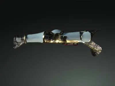 Cyborg Warzone - Eva02 - Robitic Arms Low-poly 3D model