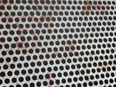 Perforated Metal Sheet PBR Seamless Texture