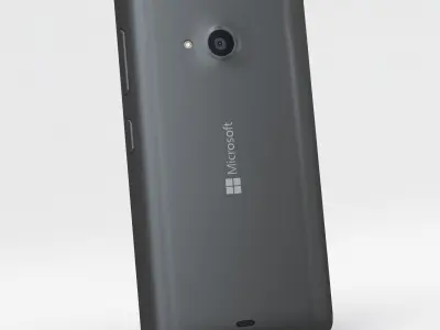 Microsoft Lumia 535 and Dual SIM Gray Low-poly 3D model