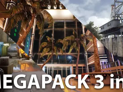 City Environment Megapack Low-poly 3D model