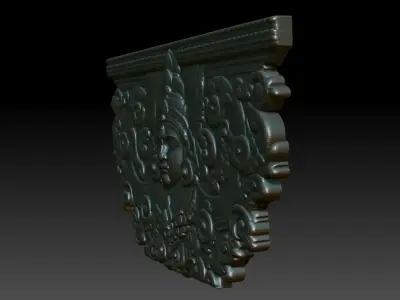 Indian Temple Wall basrelief 07 240613 3D print model