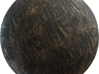 Burnt Charred Earth Soil PBR Texture Texture