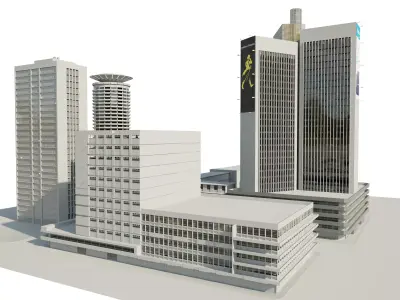 Nairobi City Office Buildings 3D model